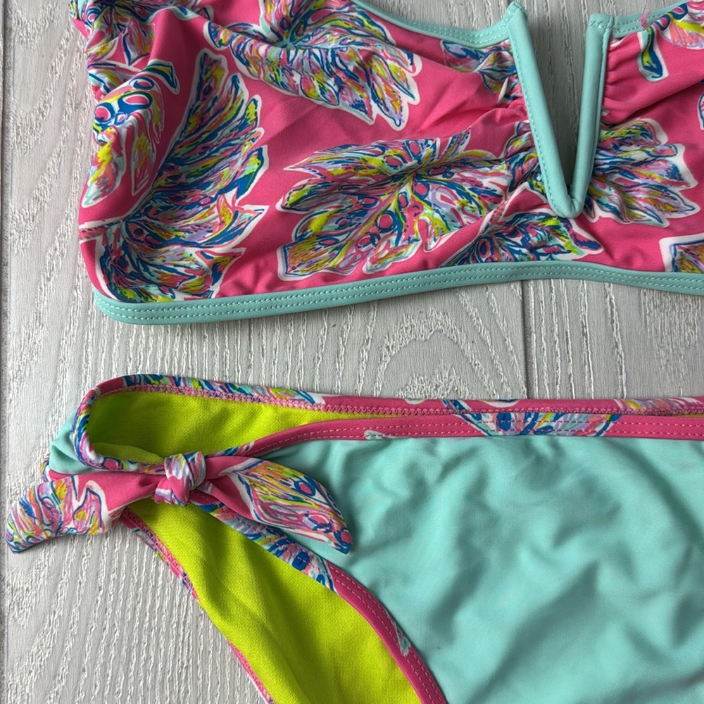 YMI Bikini XL Aqua and Pink floral set, 2 pieces - Picture 5 of 10